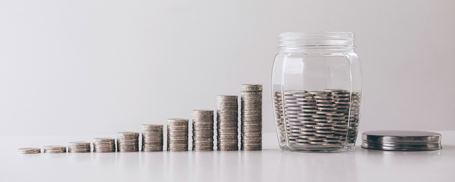 monedas en modo de ahorro representando el ROP